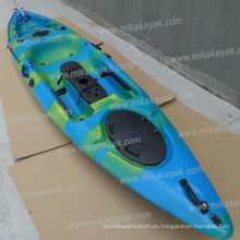 Kayak de mar barato para la venta al por mayor / Fishing Paddle Boat / Single canoa con timón (M07)